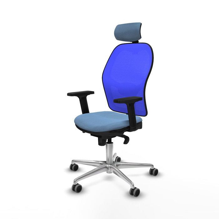 PIQUERAS Y CRESPO Silla de oficina Jorquera azul con mecanismo sincro PIQUERAS Y CRESPO Silla de oficina Jorquera azul con mecanismo sincro