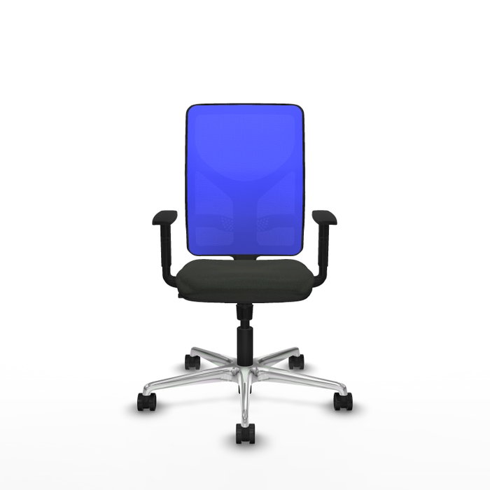 PIQUERAS Y CRESPO Silla de oficina Motilla con mecanismo Sincro, Tela Negro y Malla Azul PIQUERAS Y CRESPO Silla de oficina Motilla con mecanismo Sincro, Tela Negro y Malla Azul