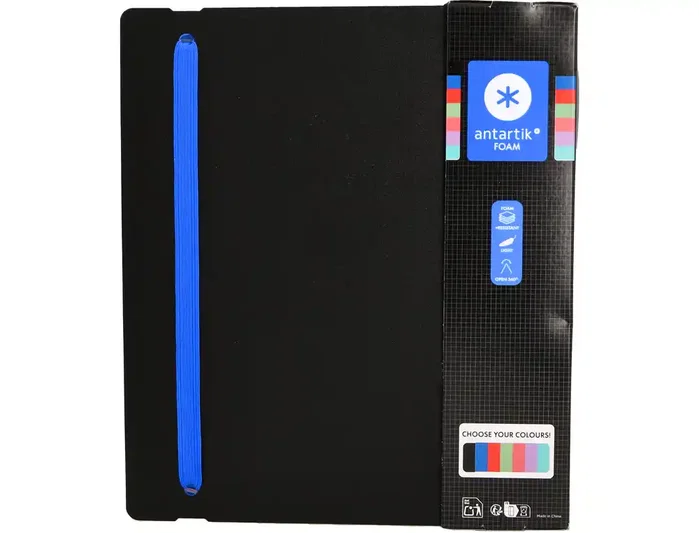 Antartik Carpeta de 4 anillas de 35 mm A4 Foam bicolor negro/azul