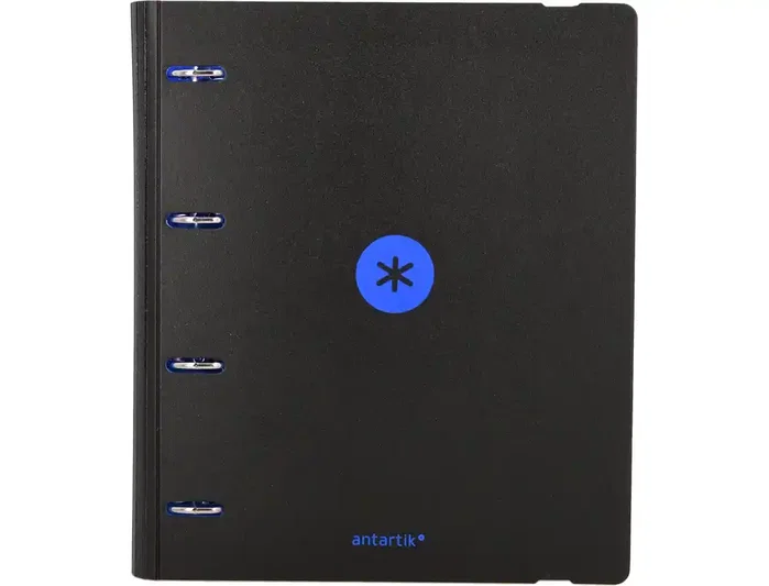 Antartik Carpeta de 4 anillas de 35 mm A4 Foam bicolor negro/azul