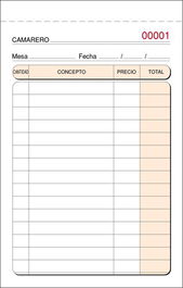 Talonario Camareros Bolsillo Tripl. Loan (Set de 5)