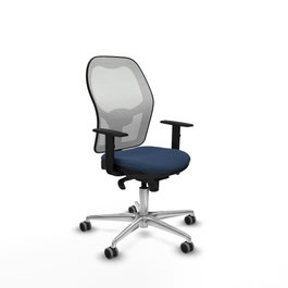 PIQUERAS Y CRESPO Silla de oficina Jorquera Azul marino y Blanco