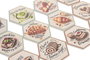 DKD Home Decor Posavasos Postre Multicolor Surtido de 12 unidades