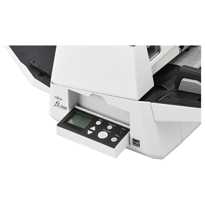 Ricoh fi-7600 Escáner Documentos, 100 ppm, 600x600 DPI, Doble Cara, ADF 300 Hojas, Negro/Blanco