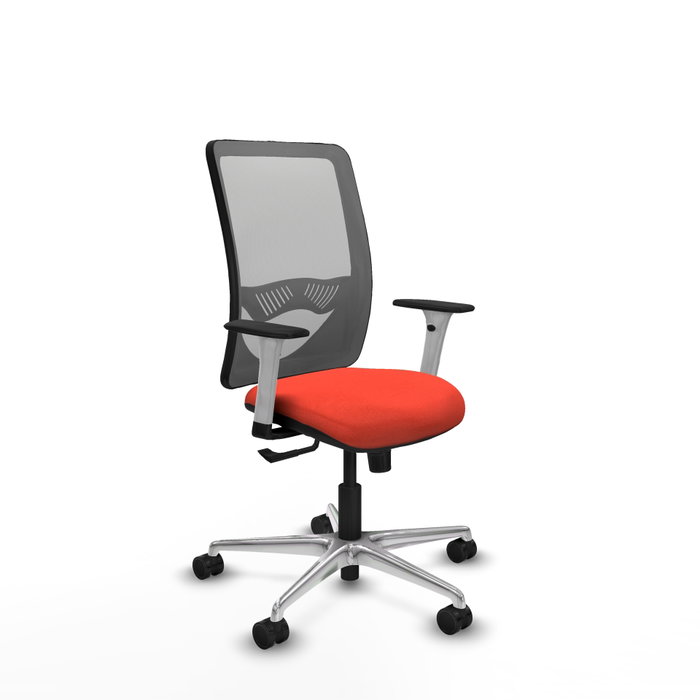 PIQUERAS Y CRESPO Silla de oficina Zulema con mecanismo Sincro, Naranja oscuro y Gris PIQUERAS Y CRESPO Silla de oficina Zulema con mecanismo Sincro, Naranja oscuro y Gris