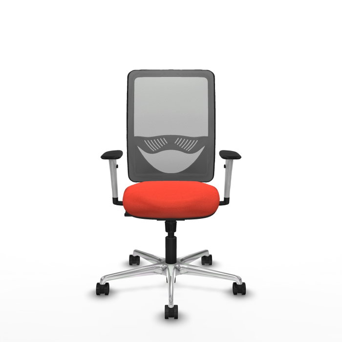 PIQUERAS Y CRESPO Silla de oficina Zulema con mecanismo Sincro, Naranja oscuro y Gris PIQUERAS Y CRESPO Silla de oficina Zulema con mecanismo Sincro, Naranja oscuro y Gris