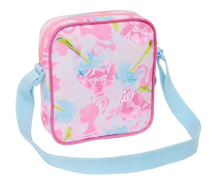 Bolso Bandolera Barbie Painterly Rosa Azul cielo 16 x 18 x 4 cm