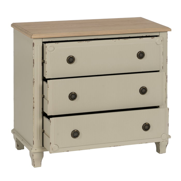 Cómoda Crema Madera 80 X 38 X 73 cm