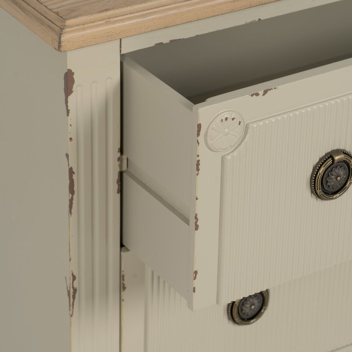 Cómoda Crema Madera 80 X 38 X 73 cm