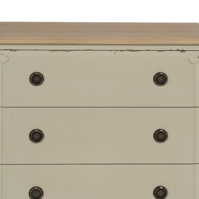 Cómoda Crema Madera 80 X 38 X 73 cm