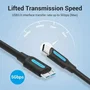 Vention Cable USB 3.0 Tipo C Macho a Micro USB Macho, 5Gbps, 50 cm, Negro