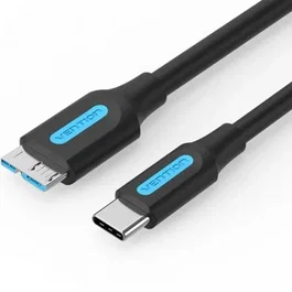 Vention Cable USB 3.0 Micro USB Macho a USB Tipo C Macho 5Gbps 50cm Negro