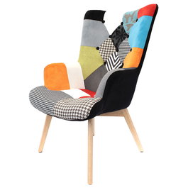 Home Deco Factory Butaca Helsinki Patchwork 66x72x99.5 cm