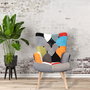 Home Deco Factory Butaca Helsinki Patchwork 66x72x99.5 cm