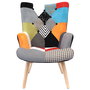 Home Deco Factory Butaca Helsinki Patchwork 66x72x99.5 cm