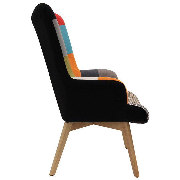 Home Deco Factory Butaca Helsinki Patchwork 66x72x99.5 cm
