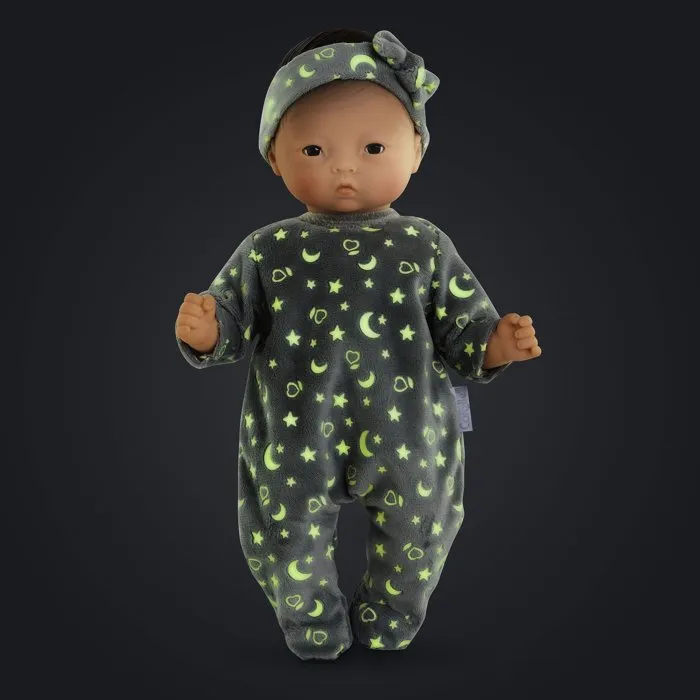Corolle Pijama Suave de 30 cm para Bebé, Fosforescente y Brilla en la Oscuridad - COR1740742390243