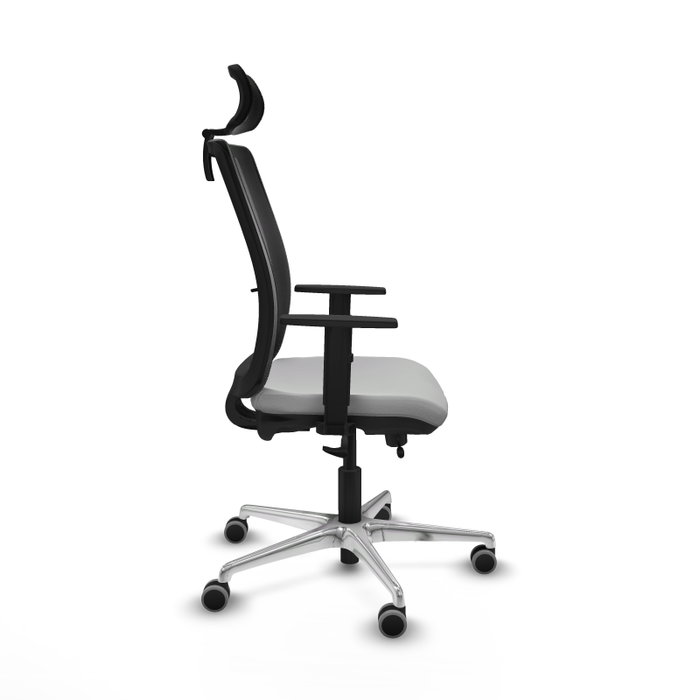 PIQUERAS Y CRESPO Silla de oficina Haches Gris claro y Negro