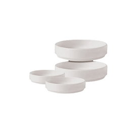 Steelite Bandejas Tapas Apilables 10.25 cm, Vajilla de Porcelana (Set de 12)