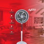 Avant Ventilador de Pie Force 90W, 12 Pulgadas (30 cm) con Base Redonda