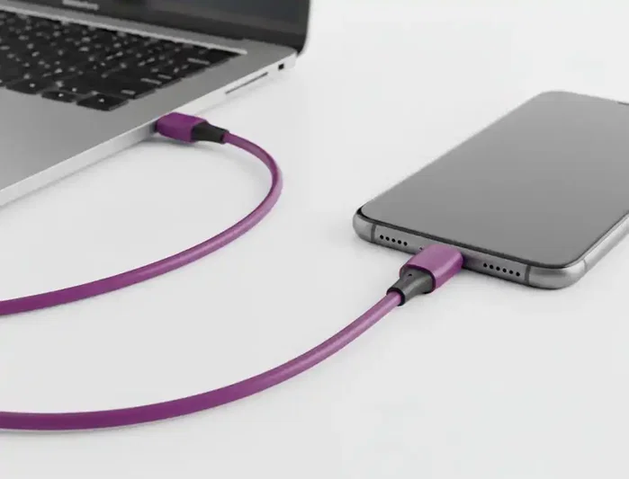 Q-connect Cable USB-C a USB-C PVC 2m Morado Q-connect Cable USB-C a USB-C PVC 2m Morado