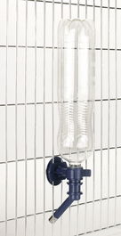 Kerbl Portabotellas Aqua Boy Acero Inoxidable para Roedores, Válvula Anti-Goteo, Interior/Exterior