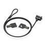 AISENS Cable de seguridad ASLK-D40K04-BK con cerradura de llave, 1,5 m, Negro