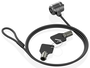 AISENS Cable de seguridad ASLK-D40K04-BK con cerradura de llave, 1,5 m, Negro