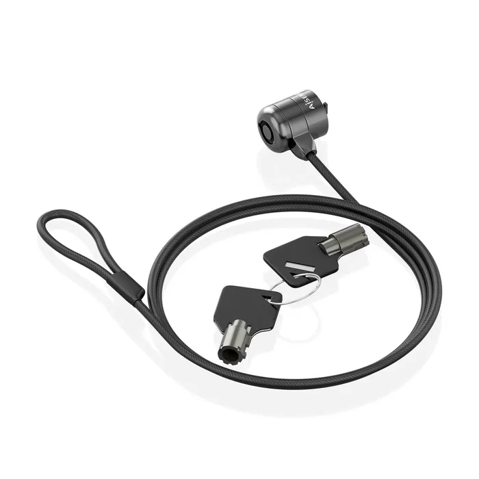 Aisens Cable de Seguridad ASLK-D40K04-BK Negro 1,5 m