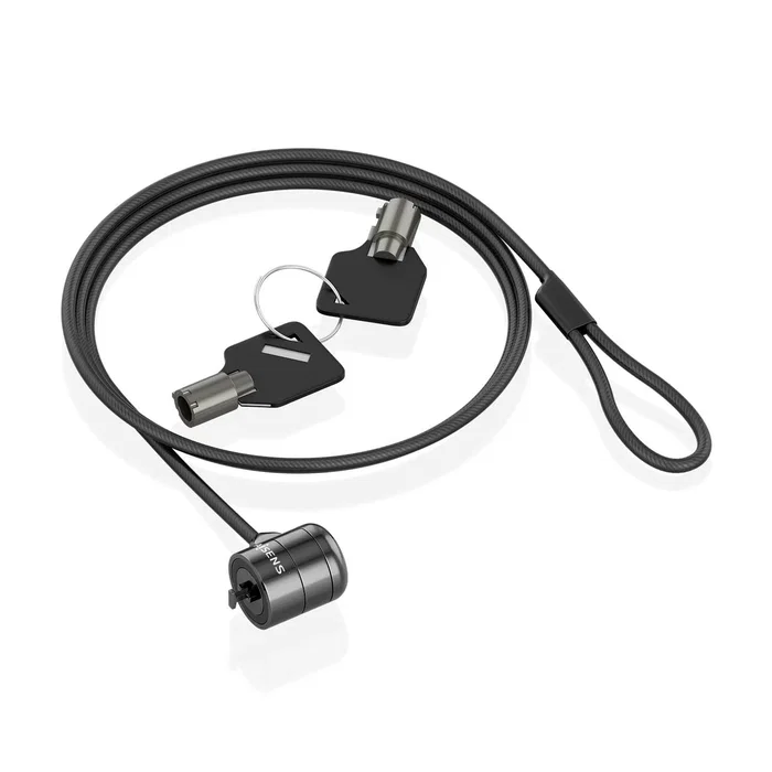 Aisens Cable de Seguridad ASLK-D40K04-BK Negro 1,5 m