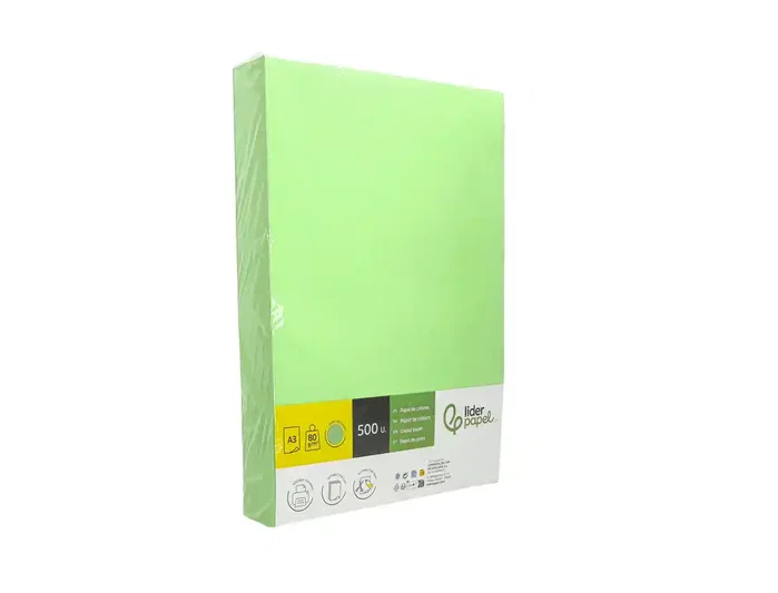 Liderpapel Papel de color Verde DIN A3 80 g/m² (500 hojas)