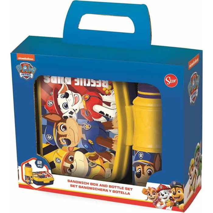 Stor Set 2 piezas Vuelta Al Cole Paw Patrol Boy Rescue Pups con botella y sandwichera
