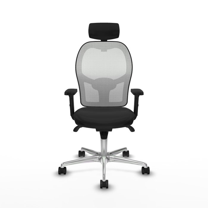 PIQUERAS Y CRESPO Silla de oficina Jorquera con mecanismo Sincro, Negro y Blanco PIQUERAS Y CRESPO Silla de oficina Jorquera con mecanismo Sincro, Negro y Blanco