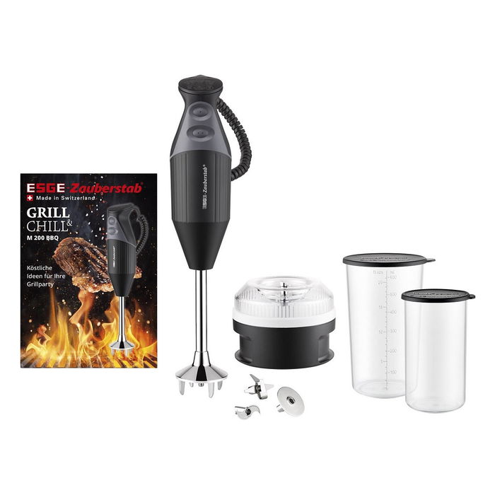UNOLD ESGE-Zauberstab M 200 BBQ Batidora de Inmersión 200W Negro Cromo