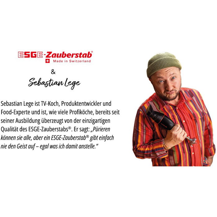 UNOLD ESGE-Zauberstab M 200 BBQ Batidora de Inmersión 200W Negro Cromo