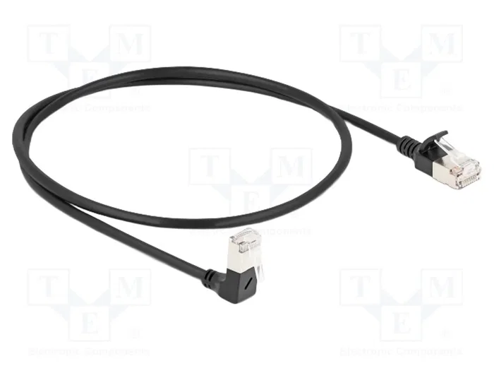 DeLOCK Cable de red RJ45 Cat.6a S/FTP Slim 0,5 m Negro DeLOCK Cable de red RJ45 Cat.6a S/FTP Slim 0,5 m Negro