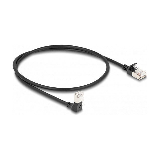 DeLOCK Cable de red RJ45 Cat.6a S/FTP Slim 0,5 m Negro DeLOCK Cable de red RJ45 Cat.6a S/FTP Slim 0,5 m Negro