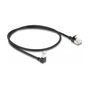 DeLOCK Cable de red RJ45 Cat.6a S/FTP Slim 0,5 m Negro