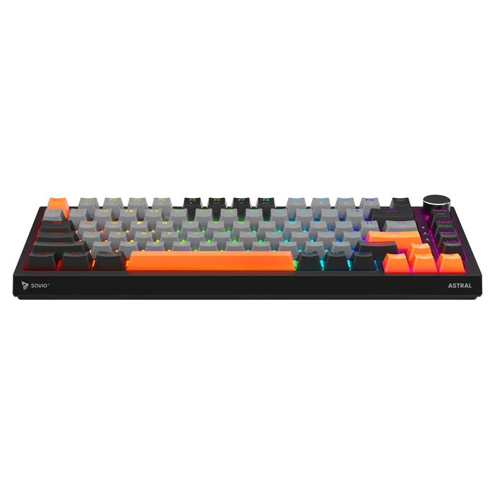 Savio ASTRAL Black Outemu White Jade RGB con 3 colores de keycaps Savio ASTRAL Black Outemu White Jade RGB con 3 colores de keycaps