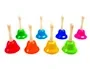 Amaya Campanita de Mano Pequeña Escala Diatónica - Set de 8 Unidades Colores Surtidos