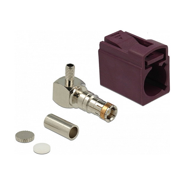 DeLOCK 89716 Conector coaxial FAKRA D Macho 90° DeLOCK 89716 Conector coaxial FAKRA D Macho 90°