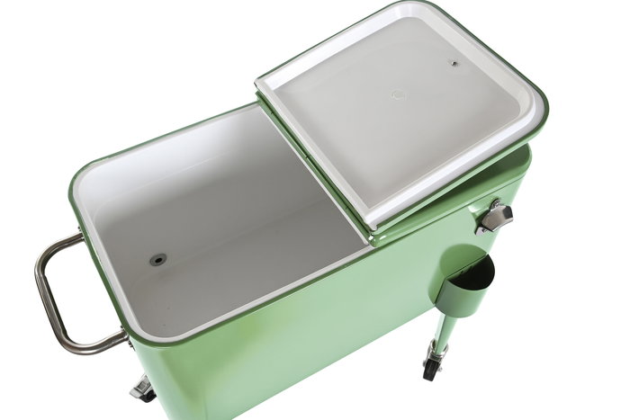 DKD Home Decor Nevera Terraza Y Jardin Verde Menta 43 x 80 x 74 cm