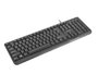 Natec Teclado Trout Slim con cable 100% full-size negro diseño fino layout polaco