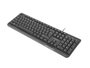 Natec Teclado Trout Slim con cable 100% full-size negro diseño fino layout polaco