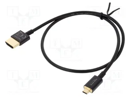 DeLOCK Cable HDMI tipo A a Micro-D Slim de 0,5 m