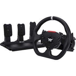 Thermaltake G6 Direct Drive Racing Wheel Bundle con Pedales - 6 Nm, Volante 13 pulgadas, Base de Aluminio, Volante, Pedales y Volante para Sim Racing