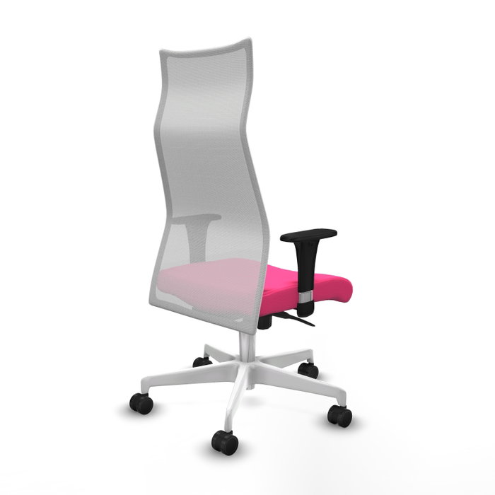 PIQUERAS Y CRESPO Sillón Albacete Rosa y Blanco con Mecanismo Sincro