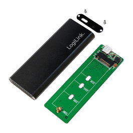 LogiLink Carcasa para SSD USB 3.2 Gen2 USB-C M.2 (NGFF)