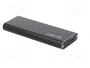 LogiLink UA0314 Caja externa para unidad de estado sólido M.2 USB 3.2 Gen2 Negro