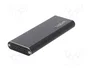 LogiLink UA0314 Caja externa para unidad de estado sólido M.2 USB 3.2 Gen2 Negro